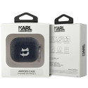 Pouzdro Karl Lagerfeld CHOUPETTE MONOGRAM HEAD pro AirPods 3 - černé