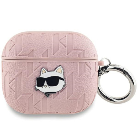 Pouzdro Karl Lagerfeld CHOUPETTE pro AirPods 3 - růžové