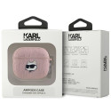 Pouzdro Karl Lagerfeld CHOUPETTE pro AirPods 3 - růžové