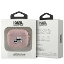 Pouzdro Karl Lagerfeld pro AirPods 3 - růžová
