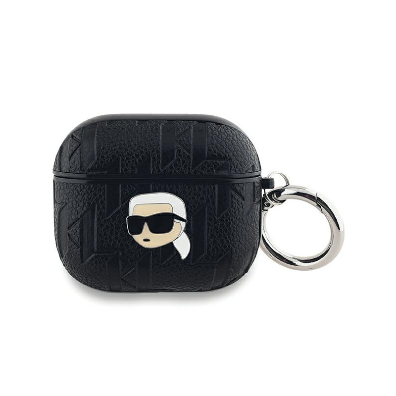 Pouzdro Karl Lagerfeld KARL MONOGRAM pro AirPods 3 - black