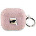 Pouzdro Karl Lagerfeld MONOGRAM Karl Head pro AirPods 3 - růžové