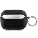 Pouzdro Karl Lagerfeld MONOGRAM Karl Head pro AirPods Pro 2 - černé