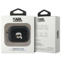 Pouzdro Karl Lagerfeld MONOGRAM Karl Head pro AirPods Pro 2 - černé