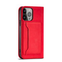 Kryt Hurtel MAGNET CARD CASE iPhone 14 Plus – červená