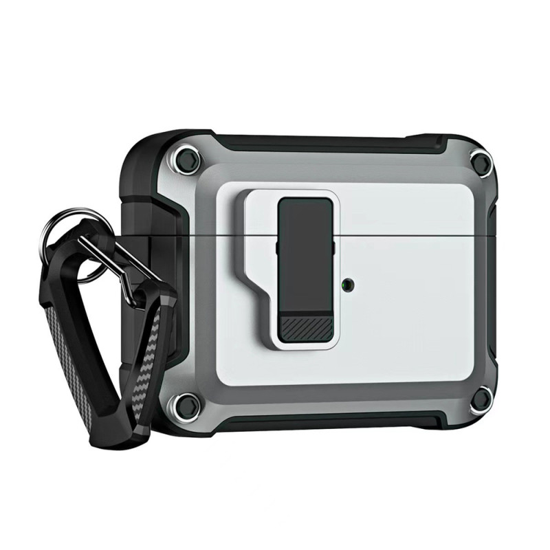 Pouzdro Hurtel PRO ARMOR pro AirPods 4 - světle šedé