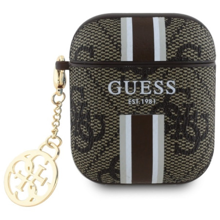 Kryt Guess GUA2P4RPSW pro AirPods 1/2 - hnědá