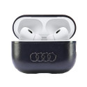 Pouzdro Audi Leather Big Logo pro AirPods Pro 2 - černá