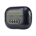 Pouzdro Audi Leather Big Logo pro AirPods Pro 2 - černá