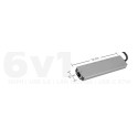 ESTUFF ES623012 Multi USB-C hub 6v1 (HDMI, 2x USB, 2x USB-C, RJ45), napájení až 87W, Space Grey