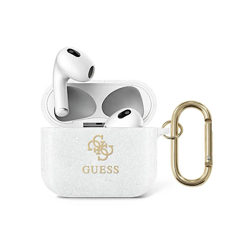 Kryt Guess GUA3UCG4GT AirPods 3 - transparentní glitter