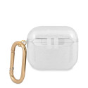 Kryt Guess GUA3UCG4GT pro AirPods 3 - transparentní glitter