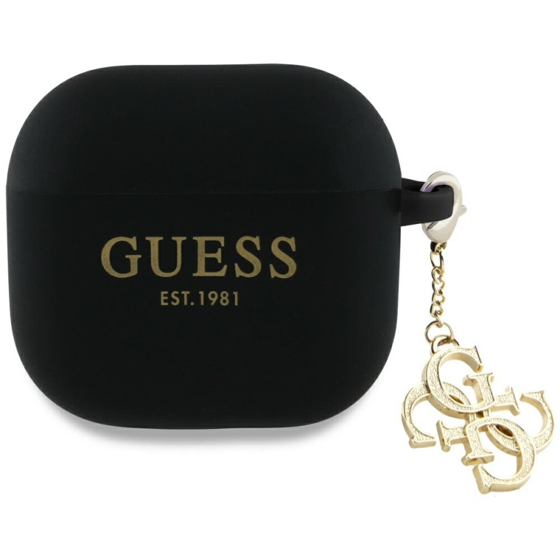 Pouzdro Guess 4G CHARM pro AirPods 4 - černé
