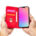 Hurtel Magnet Card Case iPhone 14 Pro Max – červené