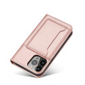 Hurtel Magnet Card Case iPhone 14 Pro Max – růžové