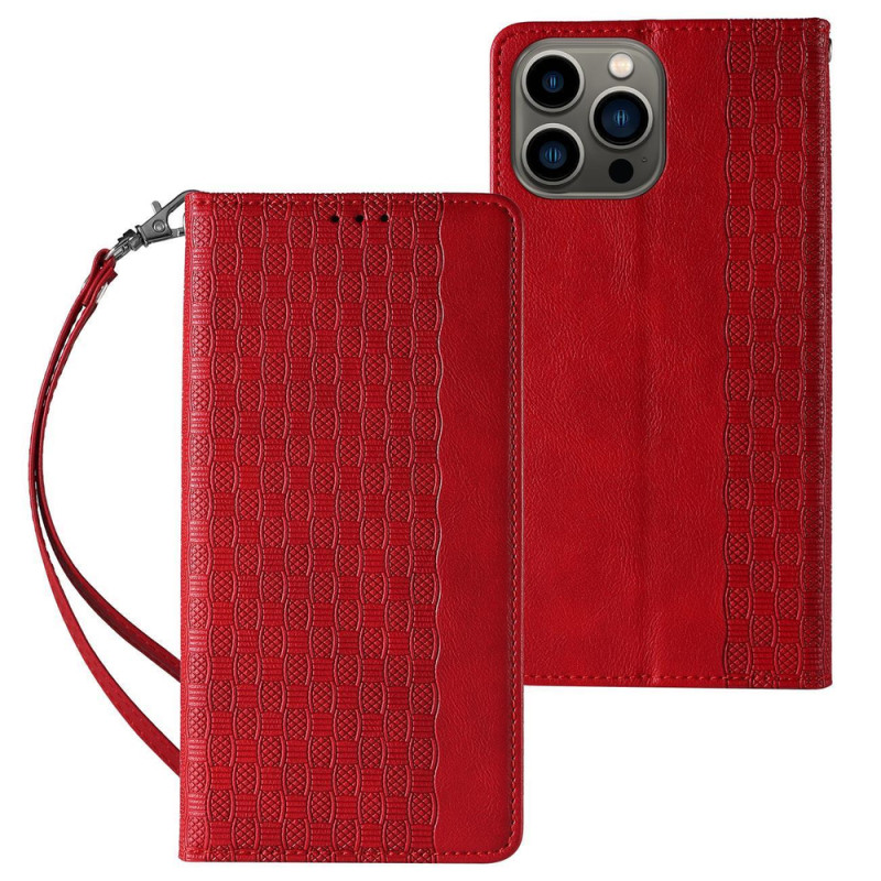 Kryt Hurtel Magnet Strap Case pro iPhone 14 Plus - červený