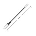 ESTUFF ES651660 Adaptér USB-C/Jack 3,5mm s kovovými konektory, černo-stříbrný