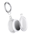 ESTUFF ES663020 Voděodolný přívěšek na klíče pro Apple AirTag s 360° ochranou, kouřově čirý