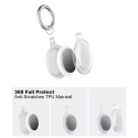 ESTUFF ES663020 Voděodolný přívěšek na klíče pro Apple AirTag s 360° ochranou, kouřově čirý
