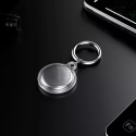 ESTUFF ES663020 Voděodolný přívěšek na klíče pro Apple AirTag s 360° ochranou, kouřově čirý