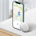 ESTUFF ES663051 Silikonový samolepící kryt pro Apple AirTag s 360° ochranou, bílý