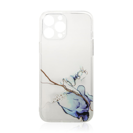 Kryt Hurtel Marble Case pro iPhone 12 Pro – Marble Blue