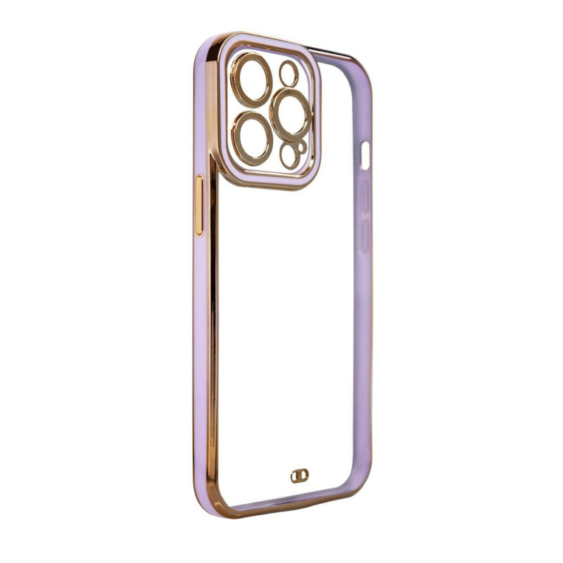 Kryt Hurtel Fashion Case pro iPhone 12 Pro - fialová/metalický rám