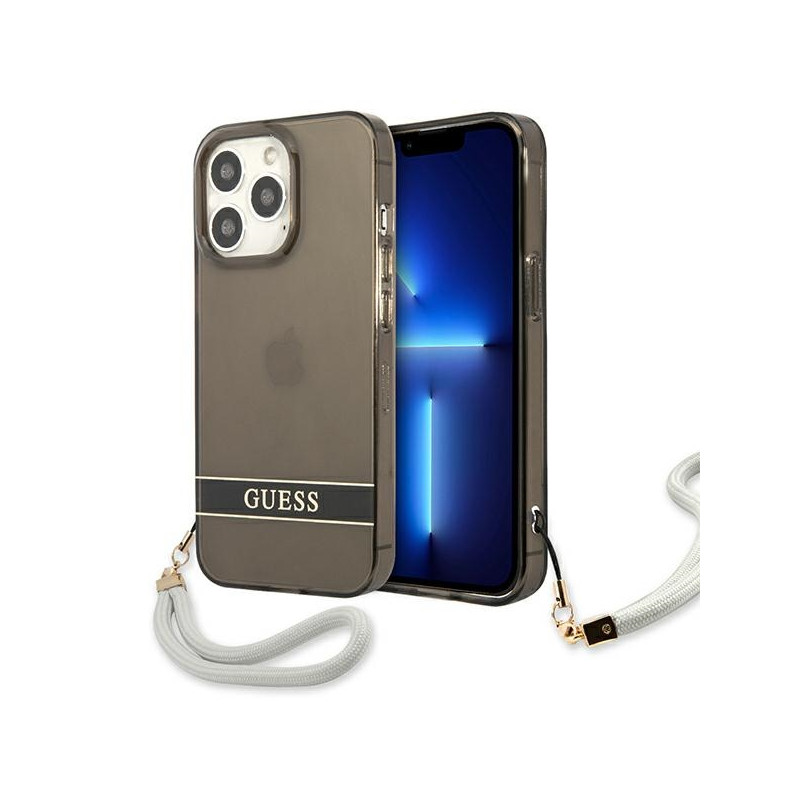 Kryt Guess GUHCP13LHTSGSK pro iPhone 13 Pro - černá/černá