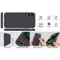 ESTUFF ES671126 Silk-Touch Silicone Case Jemný silikonový kryt pro iPhone X/XS, černý
