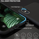 ESTUFF ES671126 Silk-Touch Silicone Case Jemný silikonový kryt pro iPhone X/XS, černý