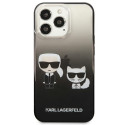 Kryt Karl Lagerfeld IKONIK Karl & Choupette iPhone 13 Pro - black