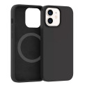 ESTUFF ES671205 Magnetic Silicone Case Kryt s MagSafe pro iPhone 12 Mini, černý