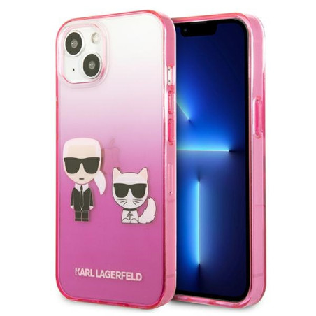Kryt Karl Lagerfeld IKONIK pro iPhone 13 mini - růžová