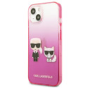 Kryt Karl Lagerfeld IKONIK pro iPhone 13 mini - růžová
