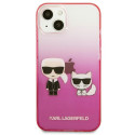 Kryt Karl Lagerfeld IKONIK pro iPhone 13 mini - růžová