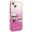 Kryt Karl Lagerfeld IKONIK pro iPhone 13 mini - růžová