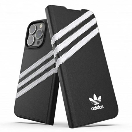 Pouzdro Adidas OR Booklet Case PU iPhone 13 Pro/13 - černá+bílá