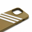 Kryt Adidas OR Molded Case PU iPhone 13 Pro Max - béžová a zlatá