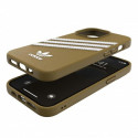 Kryt Adidas OR Molded Case PU iPhone 13 Pro Max - béžová a zlatá