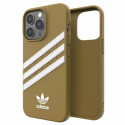 Kryt Adidas OR Molded Case PU iPhone 13 Pro Max - béžová a zlatá