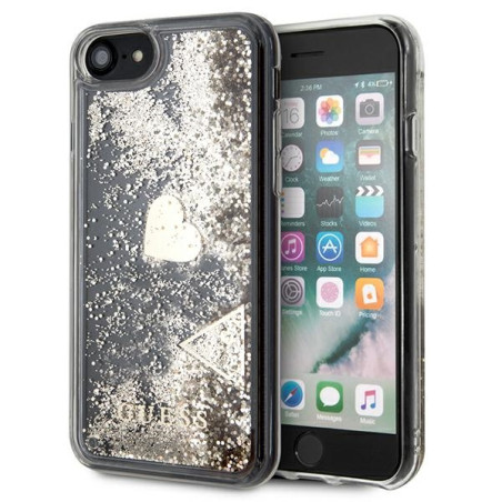 Kryt Guess Glitter Charms pro iPhone 7/8/SE 2020/2022 zlatý