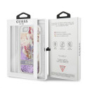 Kryt Guess Flower LIQUID GLITTER pro iPhone SE 2022 / 7 / 8 - fialová