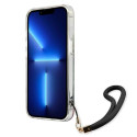 Kryt Guess Flower Strap pro iPhone 13 Pro - modrá