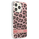 Kryt Guess GUHCP13LHSLEOP iPhone 13 Pro - růžová