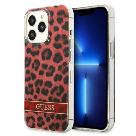 Kryt Guess GUHCP13LHSLEOR pro iPhone 13 Pro červená
