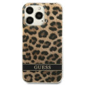 Kryt Guess GUHCP13LHSLEOW iPhone 13 Pro - hnědá/leopard