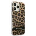 Kryt Guess GUHCP13LHSLEOW iPhone 13 Pro - hnědá/leopard