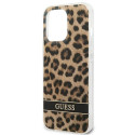 Kryt Guess GUHCP13LHSLEOW iPhone 13 Pro - hnědá/leopard