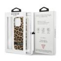 Kryt Guess GUHCP13LHSLEOW iPhone 13 Pro - hnědá/leopard