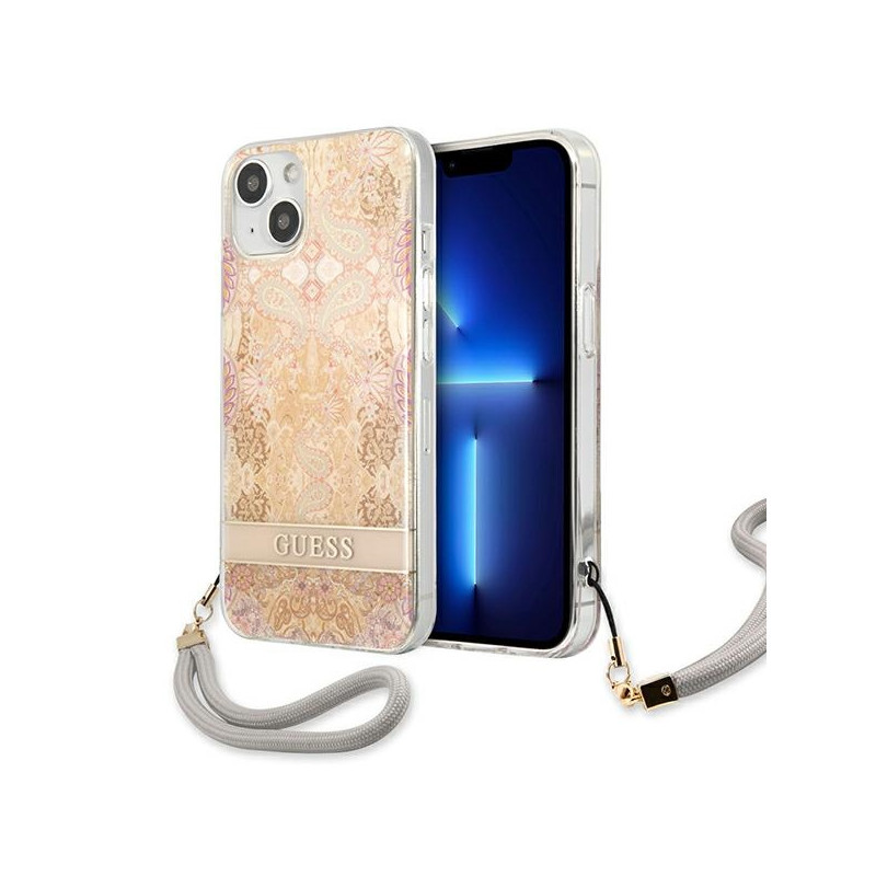 Kryt Guess GUHCP13SHFLSD pro iPhone 13 mini - zlatá